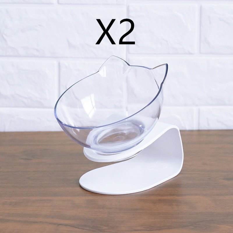 Cat Elevated Feeder Stand With Transparent Bowl view 18