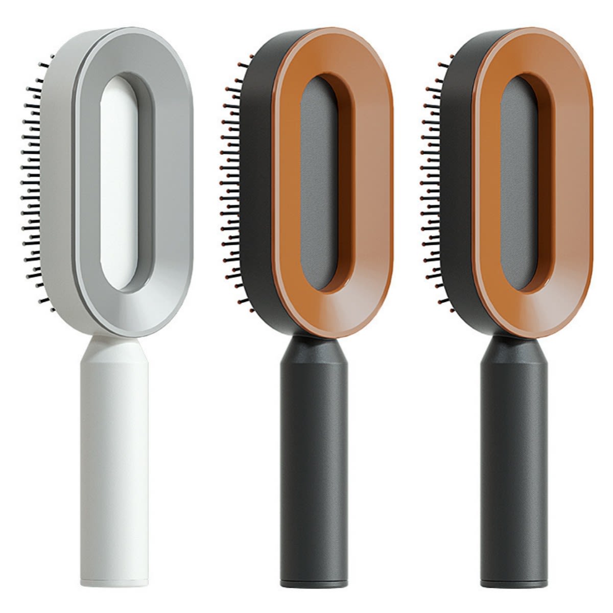 Self Cleaning Hair Brush For Women One-key Cleaning Hair Loss Airbag Massage Scalp Comb Anti-Static Hairbrush view 35
