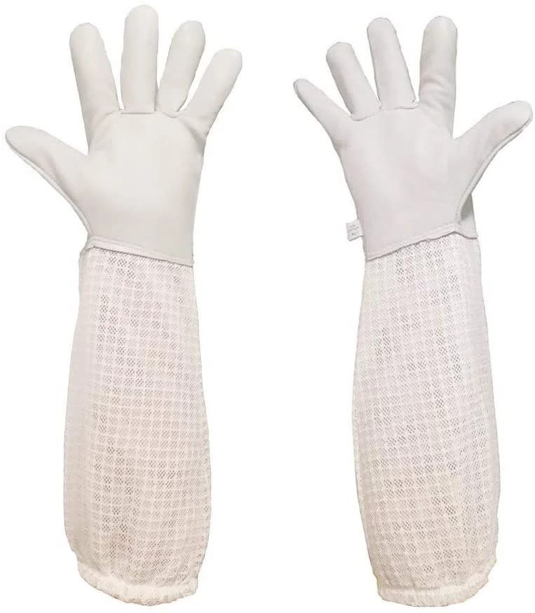 Protection Products Three-layer Breathable Mesh Sheepskin Anti-bee Gloves view 10