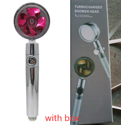 Shower Head Water Saving Flow 360 Degrees Rotating With Small Fan ABS Rain High Pressure Spray Nozzle Bathroom Accessories view 44