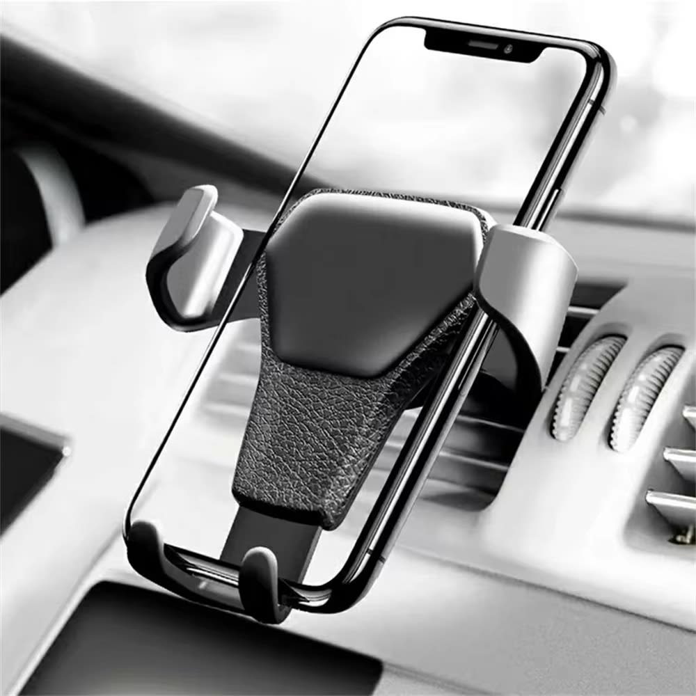 Universal Gravity Phone Holder Car Air Vent Mount Metal Mobile Stand GPS Support For Smartphone Air Vent Stand Cradle For Mobile Cell Phone view 7