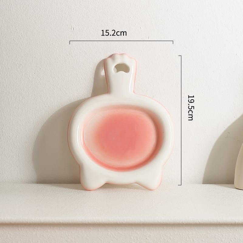 Ceramic Cat Bowl Cat Plate Snack Bowl Rice Bowl Dinner Plate Cat Food Bowl Pet Plate Shallow Mouth Bowl view 11