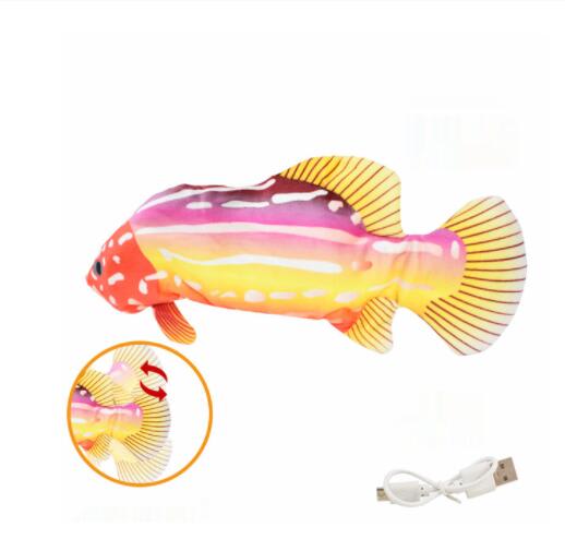 Electric Funny Cat Simulation Fish Beating Usb Jumping Cat Toy view 6