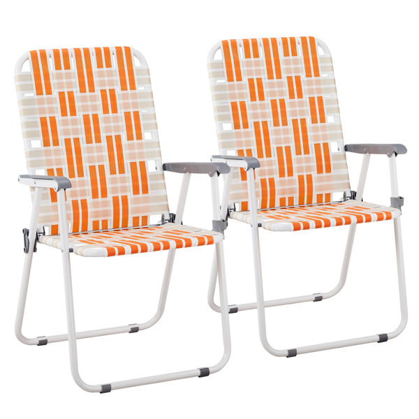 2pcs, Folding Beach Chairs view 3