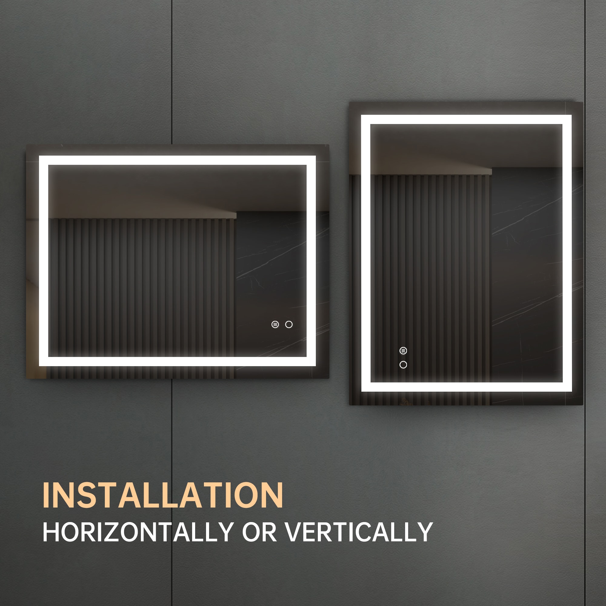 LED Bathroom Mirror With Touch Button Control view 7