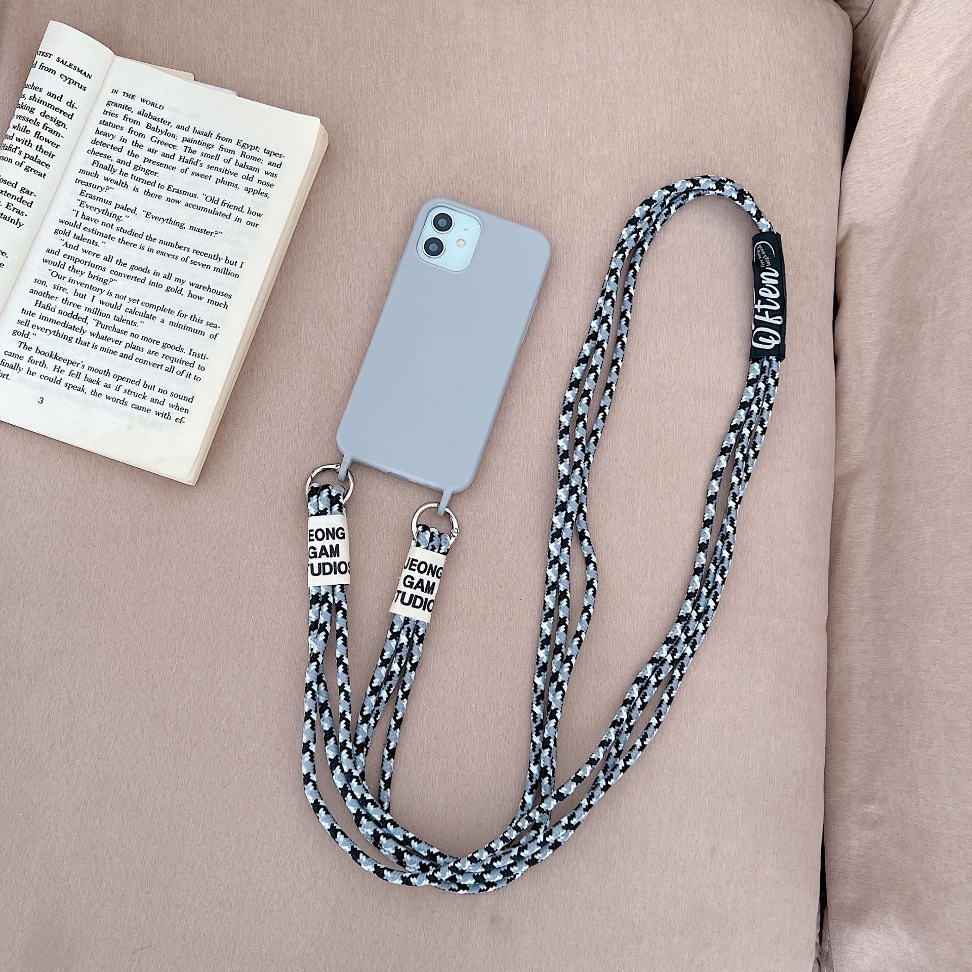 Long Diagonal Strap Liquid Silicone Phone Case view 20