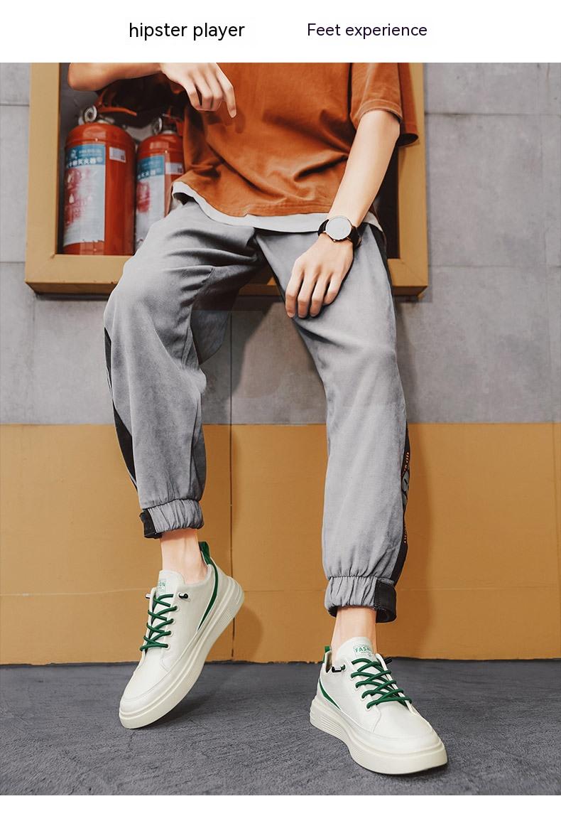 Korean Style Fashionable All-match White Shoes Men's Thin Casual Breathable Canvas Sneakers view 10