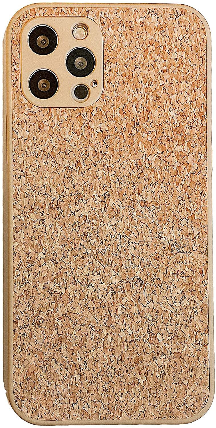 Wood Grain Phone Case Silicone Straight Edge Fine Hole view 4