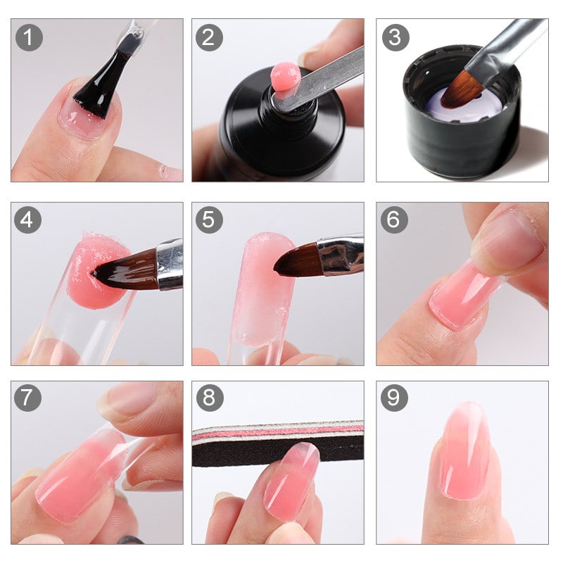 ROSALIND Manicure Extended Glue 15ml Crystal UV view 16