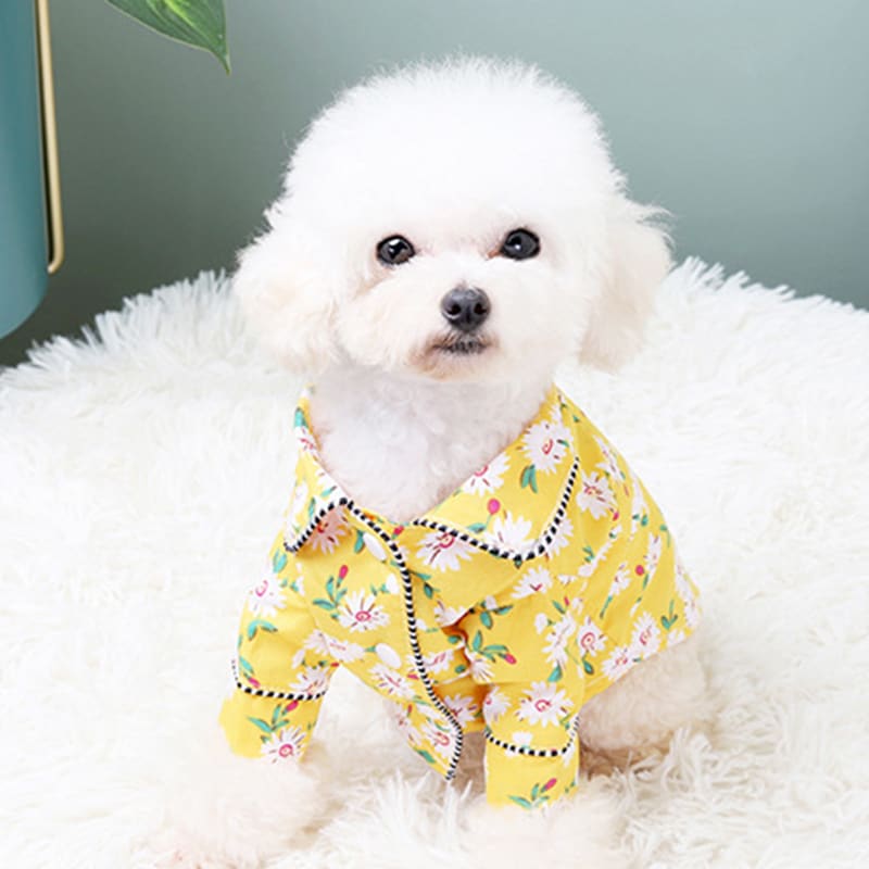 French Small Incense Style Fighting Pet Clothes Dog Pajamas view 5