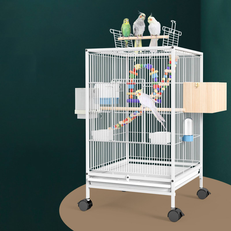 Parrot Xuanfeng Bird Cage With Feeder Toy Grass Nest Breeding Box view 11