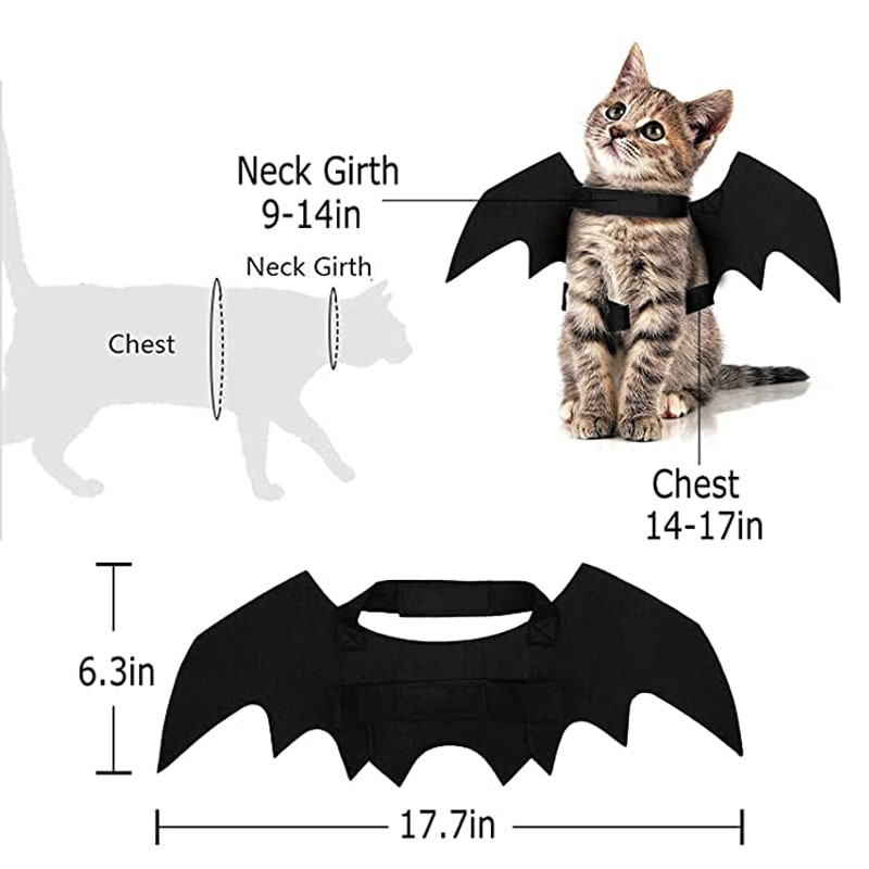 Halloween Creative Halloween Pet Cat Small Dogs Bat Wings Halloween Cat Wings Accessories Halloween Decorations Pet Supplies view 12