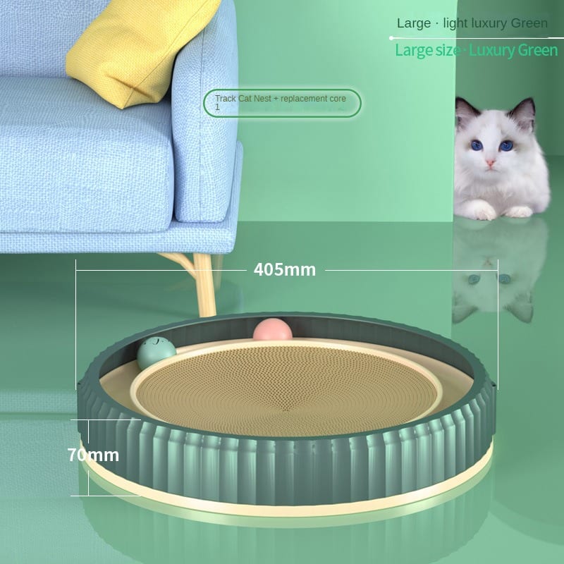 NEW Round Cat Scratching Board Wear-resistant Anti-scratch Claw Grinder Furniture Protector Pet Products view 9