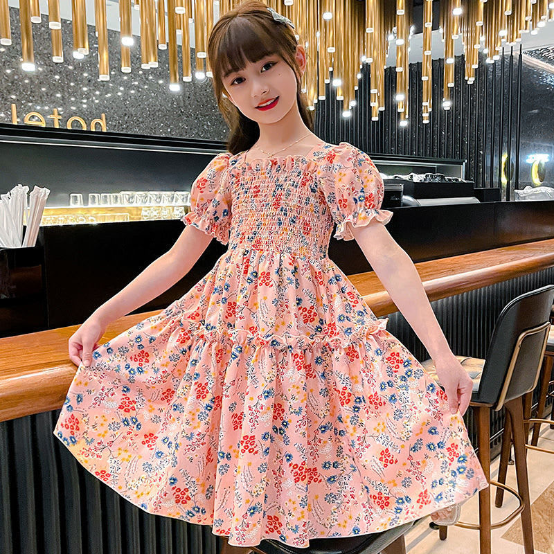 Fashion Personality Girl's Dress Short Sleeve view 4