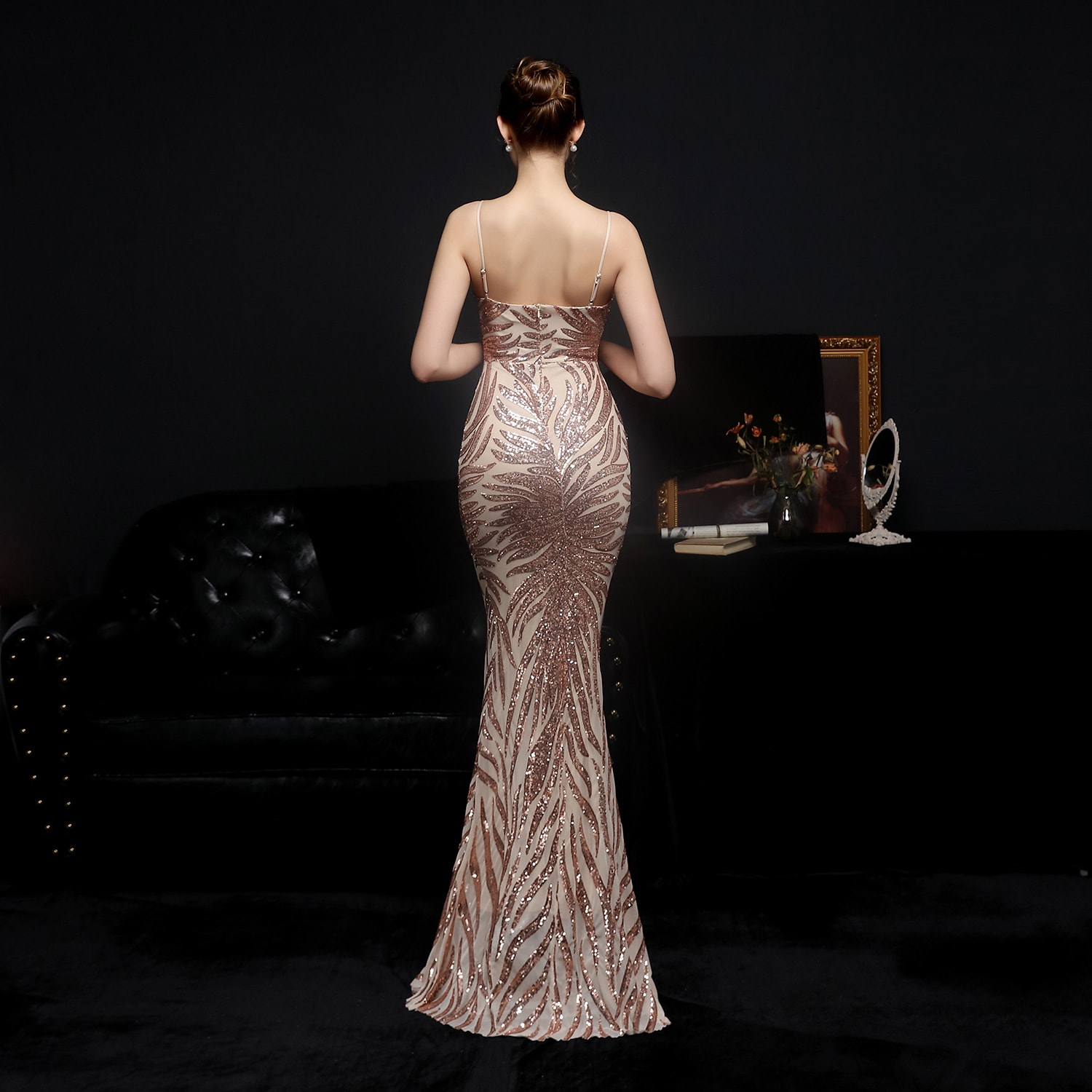  New Sequined Mermaid Evening Dress view 4