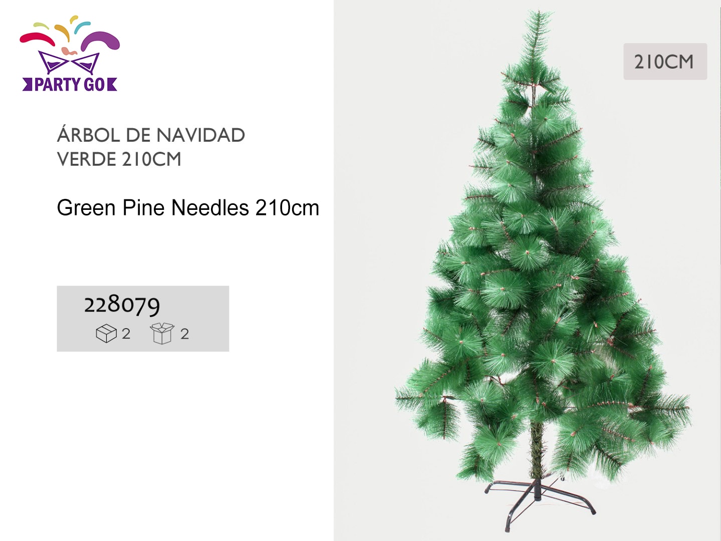 Partygo Green Pine Needle 180cm  210cm For Christmas view 5