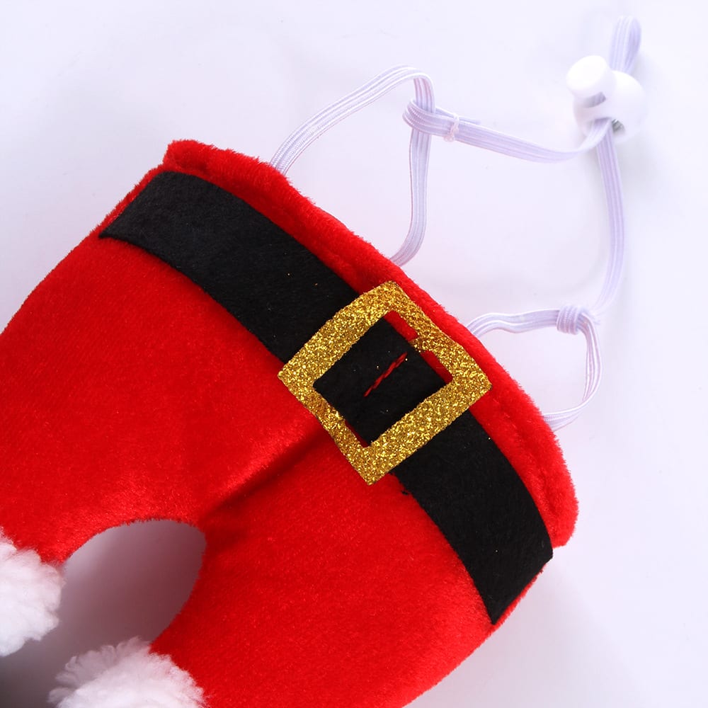 Dog Cat Christmas Costume Christmas Hat For Pet Outfit For Small Dogs Cute Fleece Hat Party Event Apparel Funny Clothes Accessory view 6