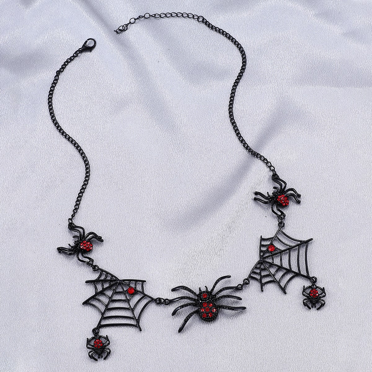 Halloween Spider And Spider Web Necklace Personality Clavicle Necklace Fashion Jewelry Accessories view 4