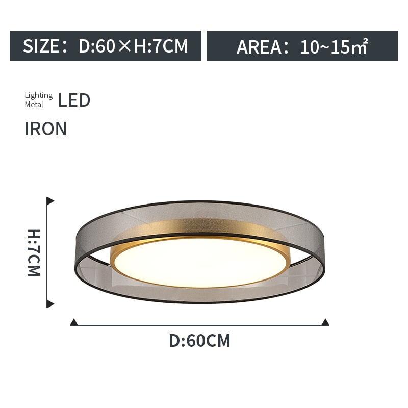 Round Living Room Ceiling Lamp view 3