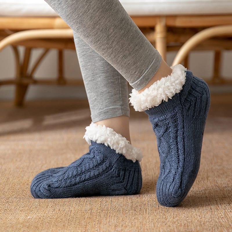 Winter Knitted Plush Floor Socks Home Warm Non-slip Carpet Socks Women view 6