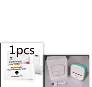 Portable Mini Thermal Label Printer Home Photo Printer Student Wrong Question Printer Bluetooth-compatible Mini Label Printer Price Tag view 16
