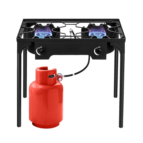Rectangular Double Eyed Four Legged Gas Burner view 10