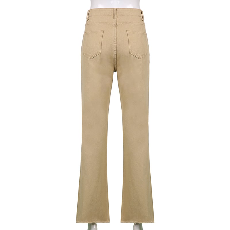 Spice Girl Style High Waist Slim Jeans Bell Bottoms view 8