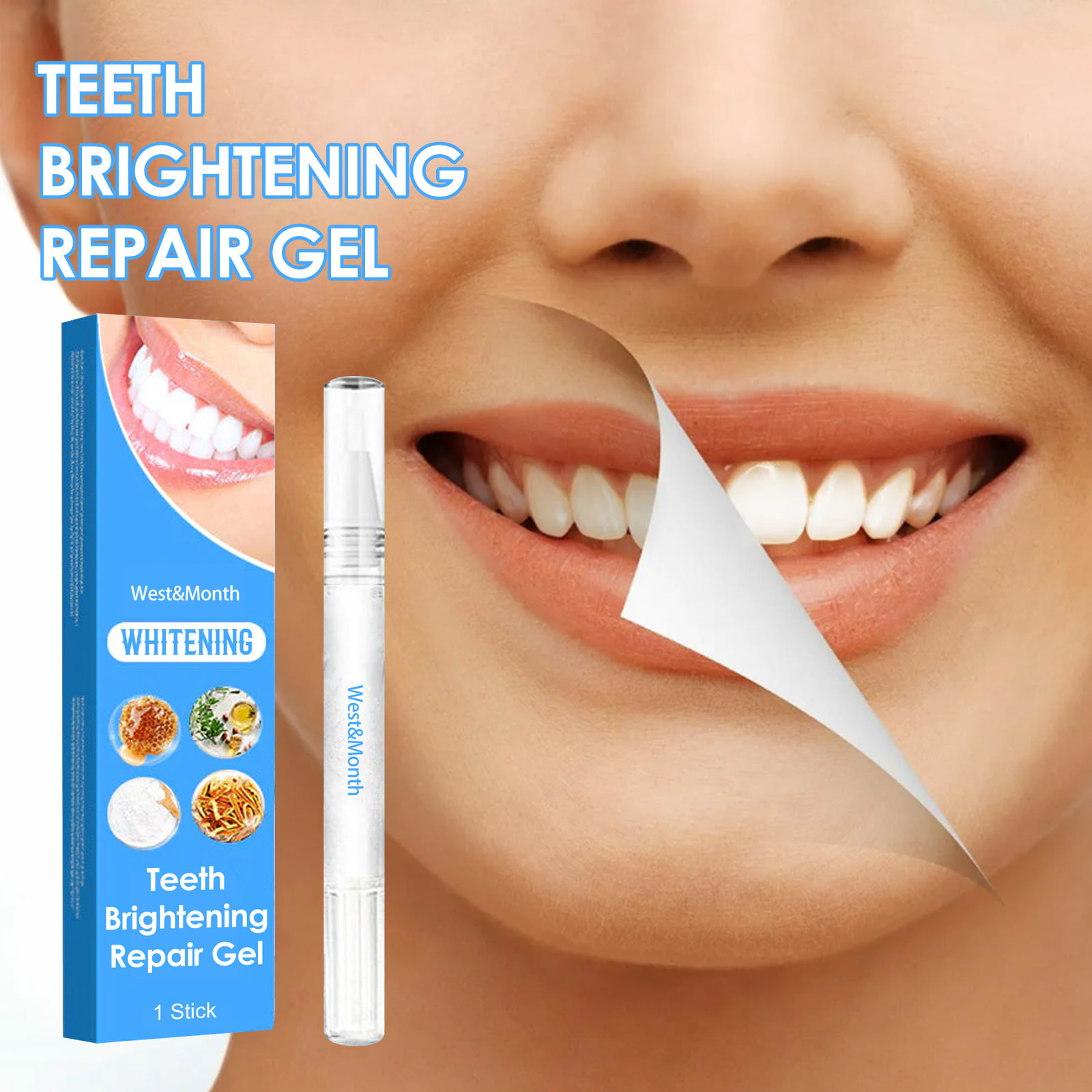West&Month Tooth Brightening & Repair Pen Oral Care Teeth Cleaning & Brightening Pen view 2