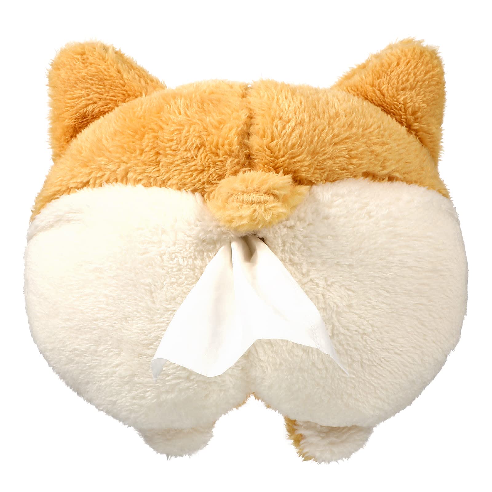 Tissue Box Cover Soft Adorable Corgi Butt Shaped Creative Storage Bag Hanging Pouch Tissue Box Wrapper For Car Home view 6