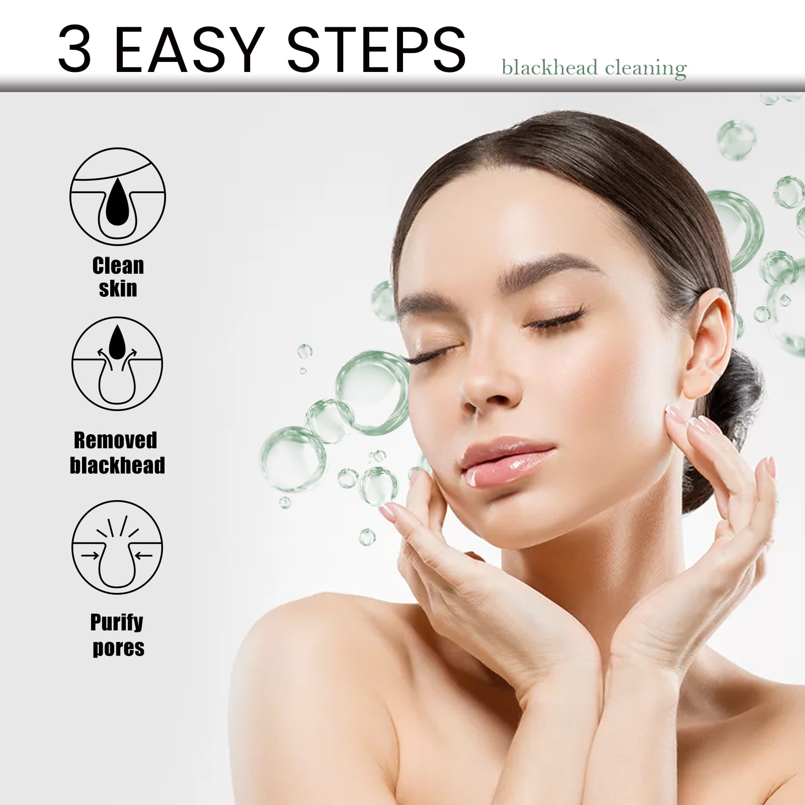 Blackhead Remover Tools -15g Blackhead Creamwith 40Pcs Blackhead Pore Strips view 2