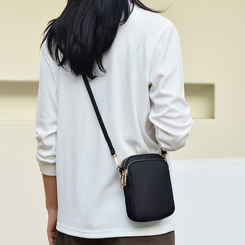 Small Shoulder Bags 3 Layers Of Pockets Mobile Phone Bag Outdoor Daily Crossbody Bag view 12