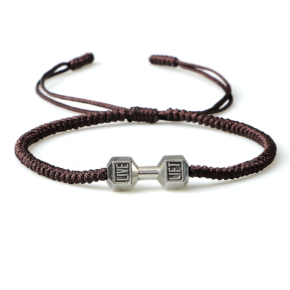 Originality Woven Dumbbell Alloy Bracelet view 9