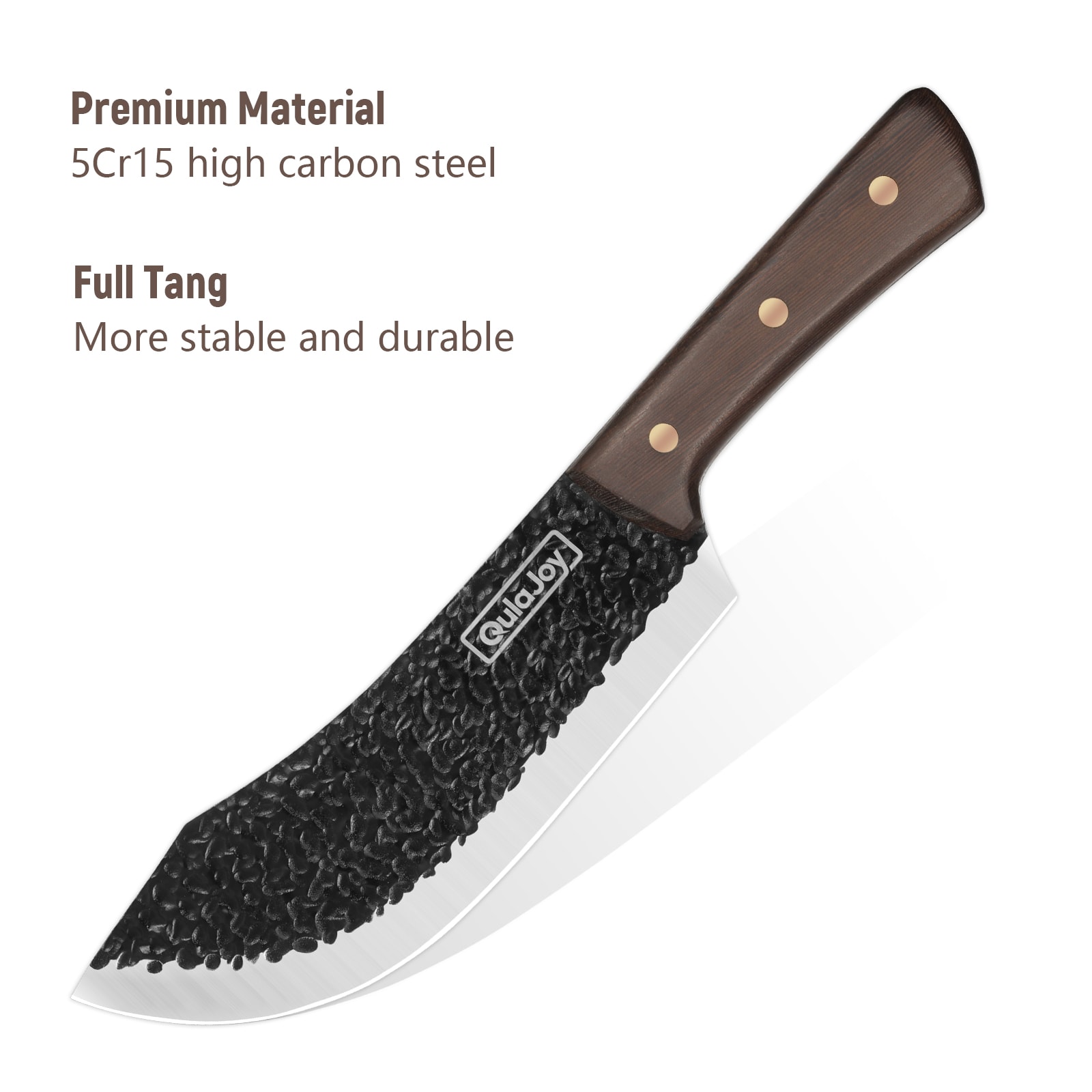 Qulajoy Meat Cleaver Knife - 7.3 Inch High Carbon Stainless Steel Butcher Knife For Meat Cutting Slicing Vegetables- Professional Chopper Knife For Home Kitchen Chef Knife view 15