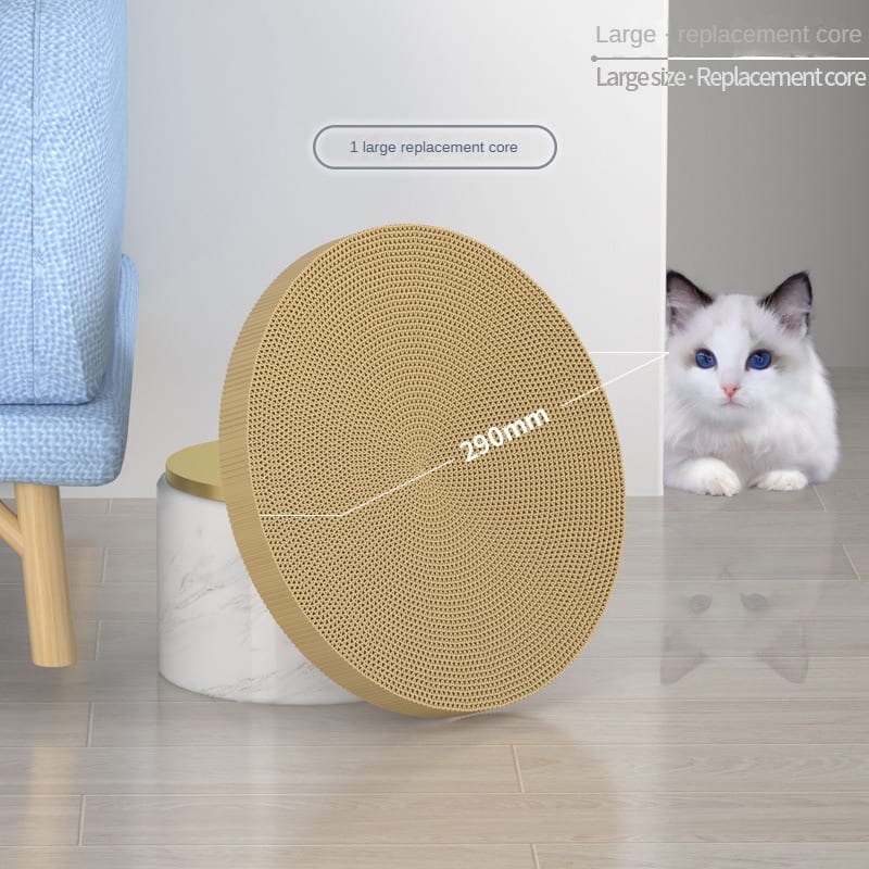 NEW Round Cat Scratching Board Wear-resistant Anti-scratch Claw Grinder Furniture Protector Pet Products view 2