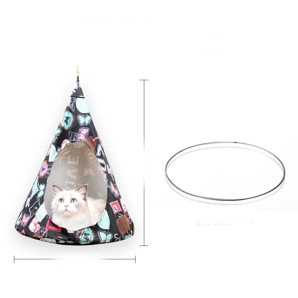Christmas Cone Canvas Hammock Cat Litter view 3