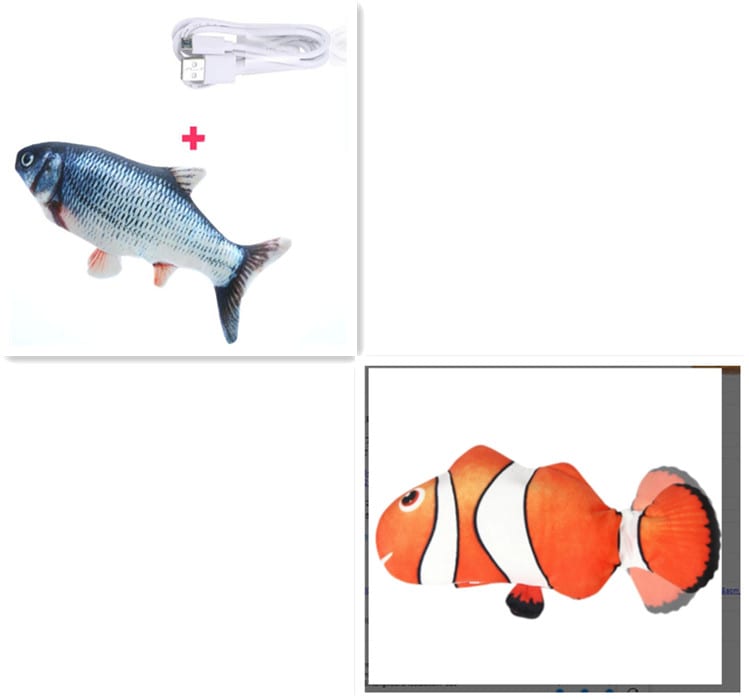 Electric Funny Cat Simulation Fish Beating Usb Jumping Cat Toy view 3