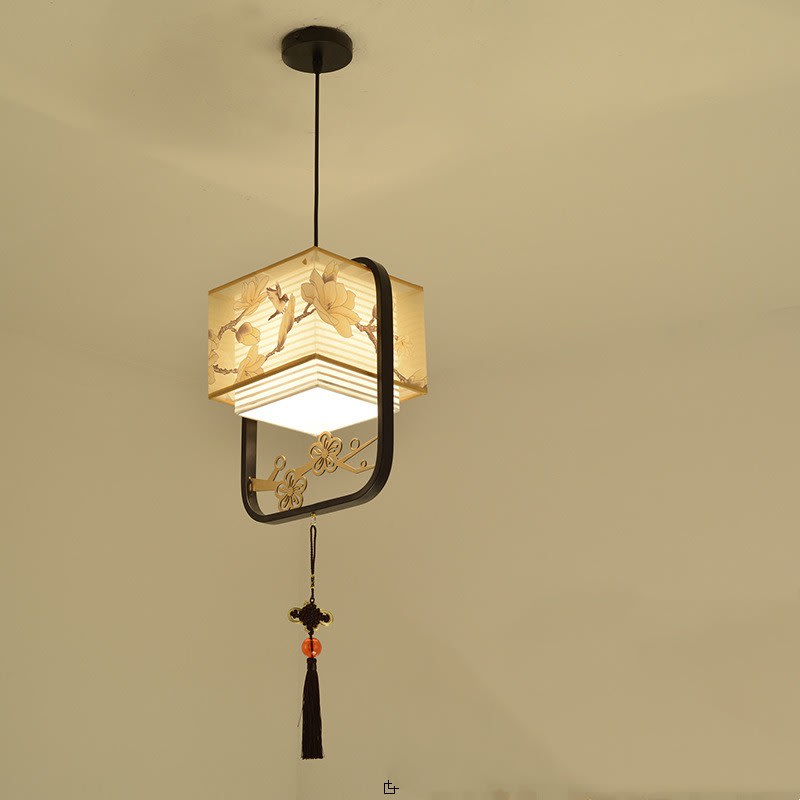 New Chinese Flower-and-bird Chandelier With Single Head view 3