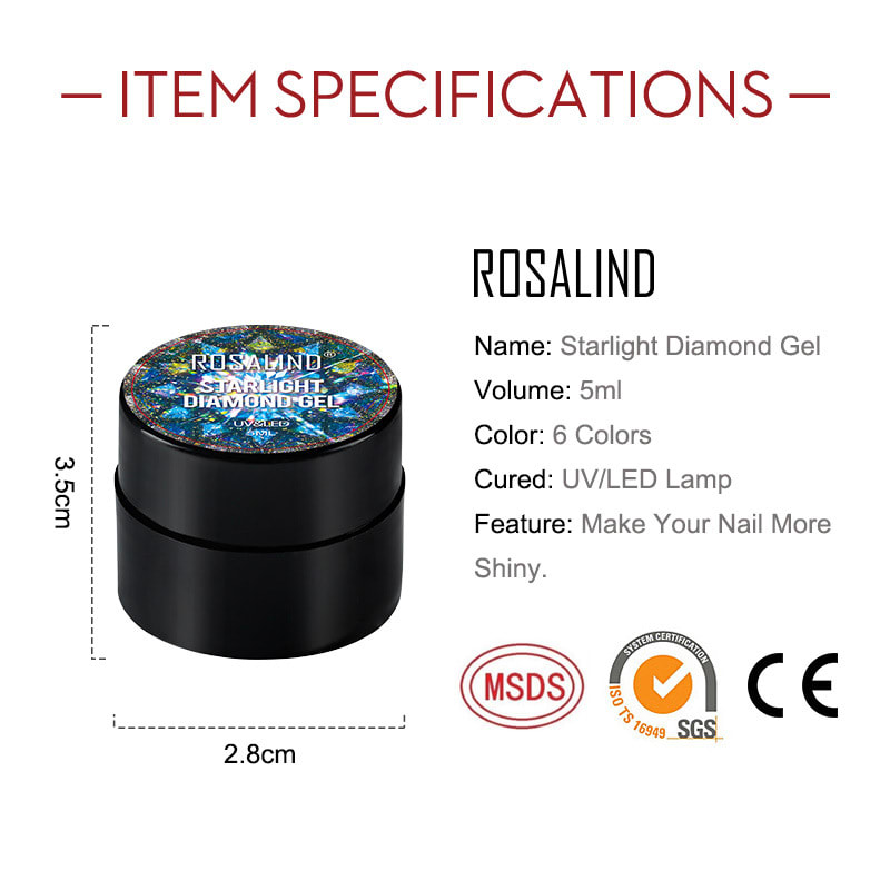Xingyao Diamond Glue 5ML Gel Nail Polish Seven-color Sequins UV Glue view 8