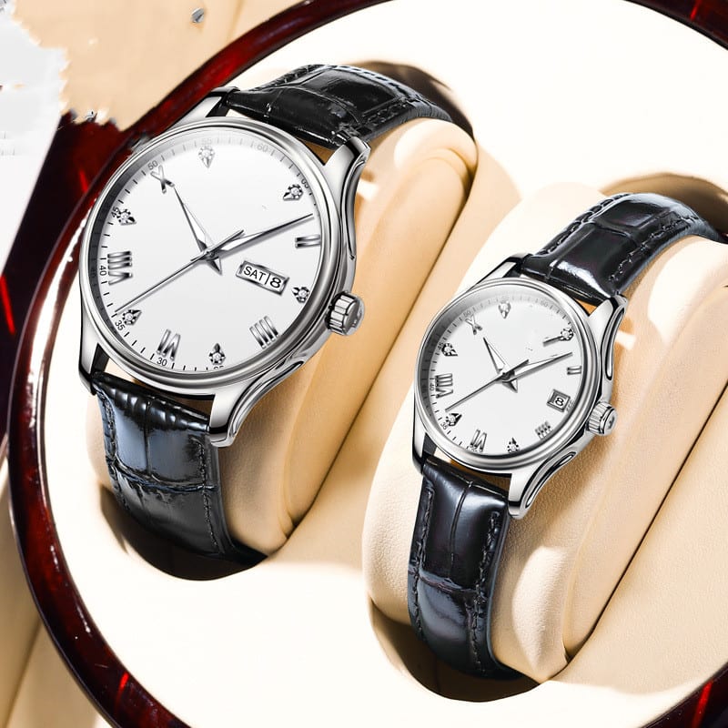 Men's And Women's Fashion Casual Diamond-set Waterproof Mechanical Watch view 6