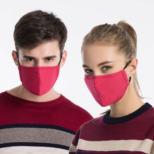 Cotton Pure Color Washable Dust-proof Warmth Mask view 6