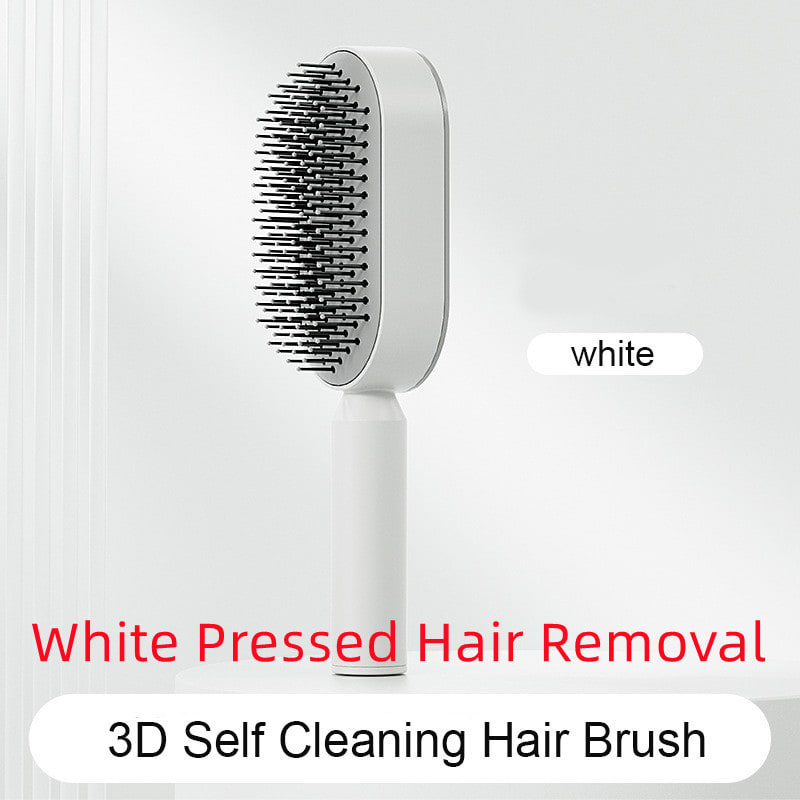 Self Cleaning Hair Brush For Women One-key Cleaning Hair Loss Airbag Massage Scalp Comb Anti-Static Hairbrush view 57