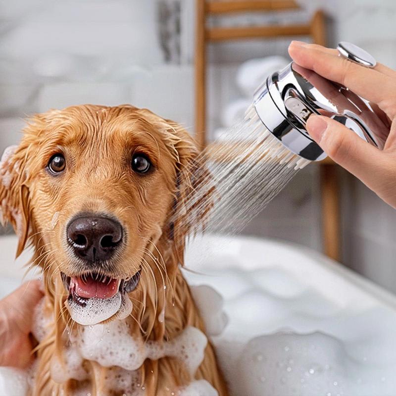 Dog Shower Attachment 2 In 1 Shower Hose Attachment Dog Bathing Soft Silicone Comb Teeth Ergonomic Grip For Dog Bath Accessories view 3