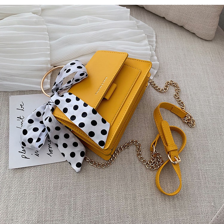 Popular Bags Handbags Small Trendy Fashion Messenger Bag Chain Shoulder Texture Handbag view 2