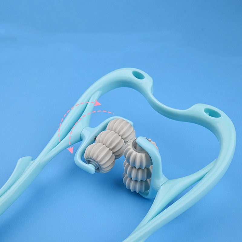 Multifunctional Manual Six-wheel Neck Massager Massage Relieve Roller Massage Tool view 15
