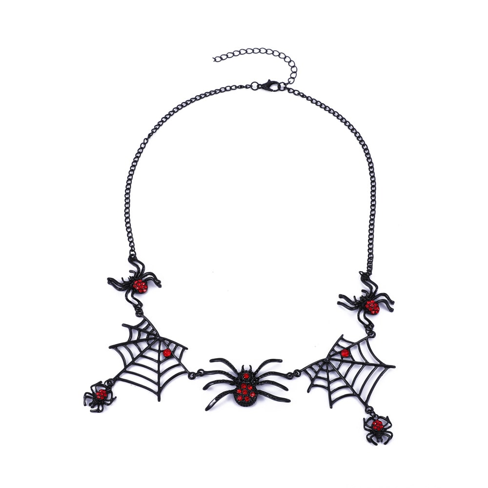 Halloween Spider And Spider Web Necklace Personality Clavicle Necklace Fashion Jewelry Accessories view 5