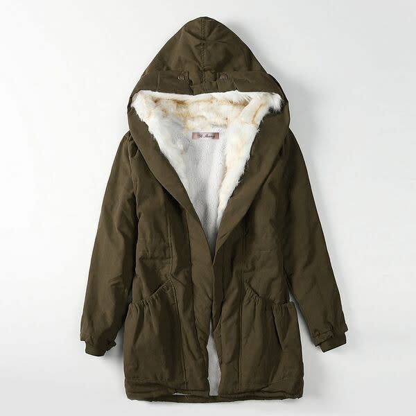 Winter Clothing Coat Thick Women's Clothes Slim Fit Fur Collar Down Jacket view 5