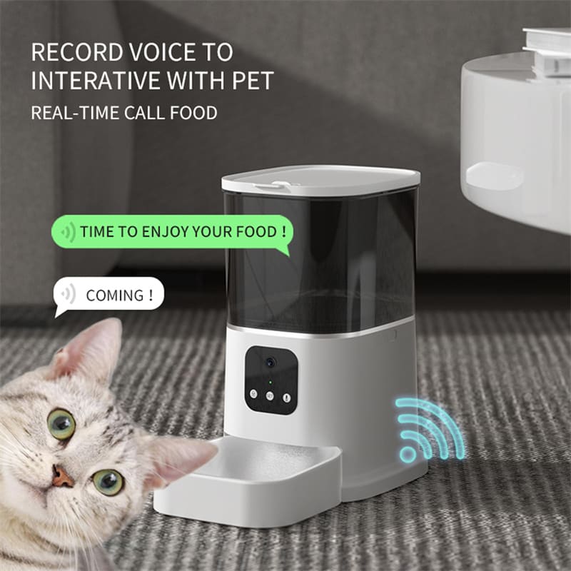 Pet Automatic Feeder Large Capacity Smart Voice Recorder APP Control Timer Feeding Cat Dog Food Dispenser With WiFi Pet Bo view 18
