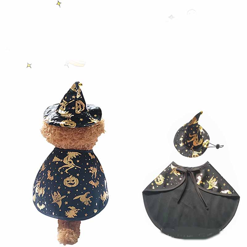 Pet Halloween Printed Wizard Cloak Set view 3
