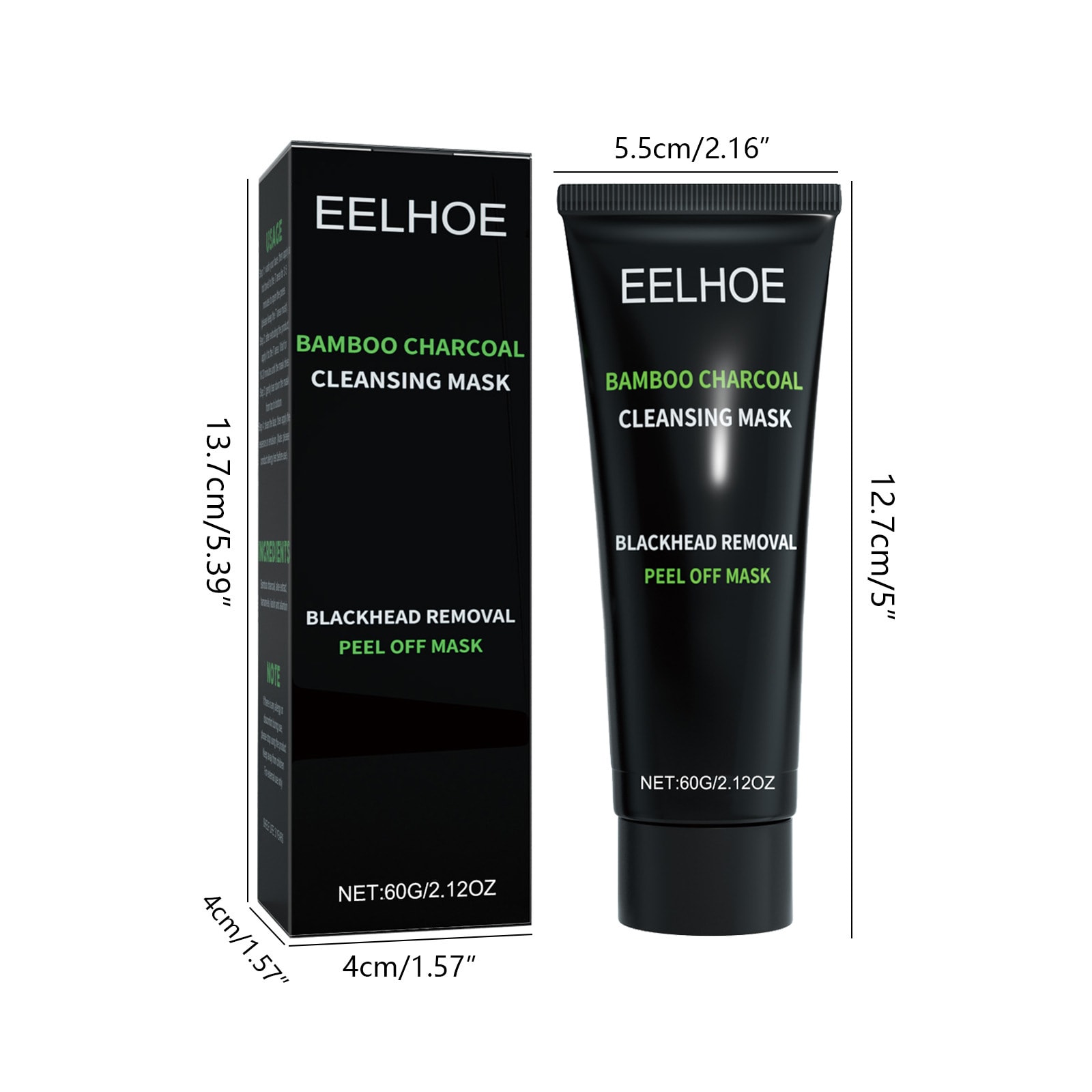 EELHOE Bamboo Charcoal Blackhead Removal Peel-Off Mask For Deep Pore Cleansing And T-Zone Oil Control view 5