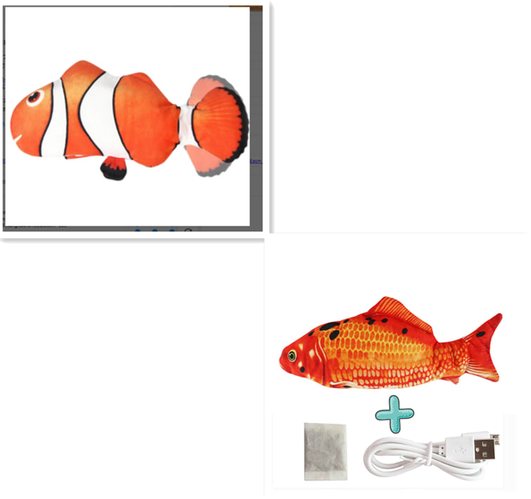 Electric Funny Cat Simulation Fish Beating Usb Jumping Cat Toy view 11